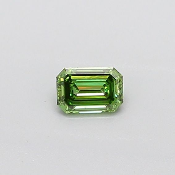 Loose Diamond - EMERALD 0.29ct Fancy Vivid Green VS1: Loose Diamond - EMERALD 0.29ct Fancy Vivid Green VS1 Source: This is a real non-mined Diamond that has been grown in a lab Shape: EMERALD Carats: 0.29 Color: Fancy Vivid Green Certification: IGI Video