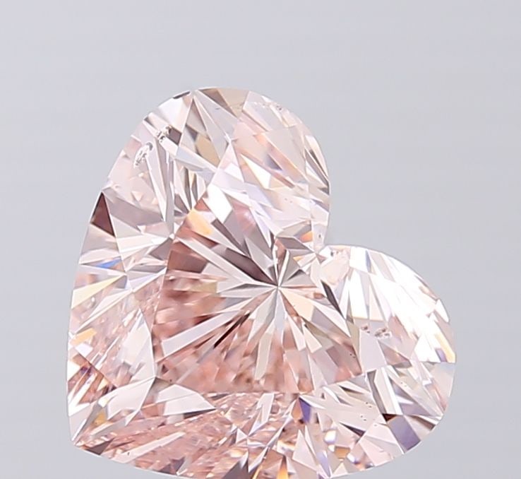 Loose Diamond - HEART 3.5ct Fancy Brownish Pink SI1: Loose Diamond - HEART 3.5ct Fancy Brownish Pink SI1 Source: This is a real non-mined Diamond that has been grown in a lab Shape: HEART Carats: 3.5 Color: Fancy Brownish Pink Certification: IGI Video: