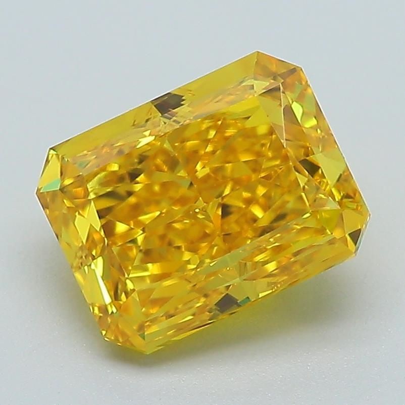 Loose Diamond - RADIANT 2.52ct Fancy Vivid Yellow VS1: Loose Diamond - RADIANT 2.52ct Fancy Vivid Yellow VS1 Source: This is a real non-mined Diamond that has been grown in a lab Shape: RADIANT Carats: 2.52 Color: Fancy Vivid Yellow Certification: IGI Vid