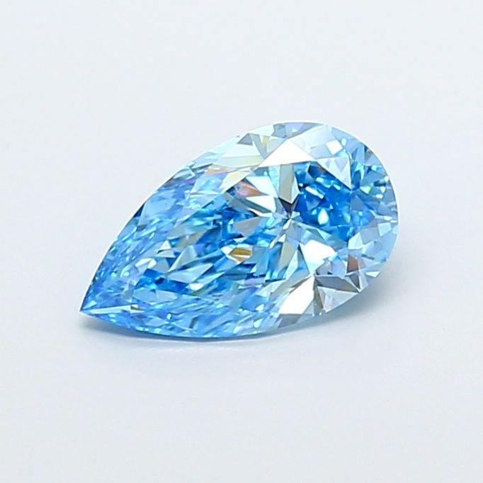 Loose Diamond - PEAR 2.01ct Fancy Vivid Blue VS1: Loose Diamond - PEAR 2.01ct Fancy Vivid Blue VS1 Source: This is a real non-mined Diamond that has been grown in a lab Shape: PEAR Carats: 2.01 Color: Fancy Vivid Blue Certification: IGI Video: