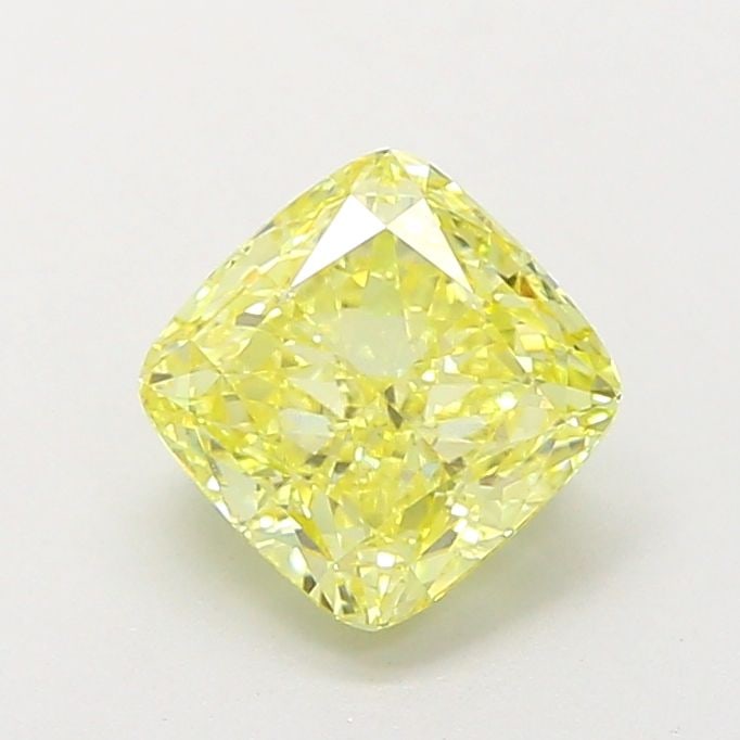 Loose Diamond - CUSHION MODIFIED 1.54ct Fancy Intense Yellow VVS2: Loose Diamond - CUSHION MODIFIED 1.54ct Fancy Intense Yellow VVS2 Source: This is a real non-mined Diamond that has been grown in a lab Shape: CUSHION MODIFIED Carats: 1.54 Color: Fancy Intense Yellow