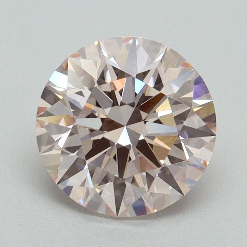 Ideal Loose Diamond - ROUND 2.09ct Fancy Pink VS1: Ideal Loose Diamond - ROUND 2.09ct Fancy Pink VS1 Source: This is a real non-mined Diamond that has been grown in a lab Shape: ROUND Carats: 2.09 Color: Fancy Pink Certification: IGI Video: