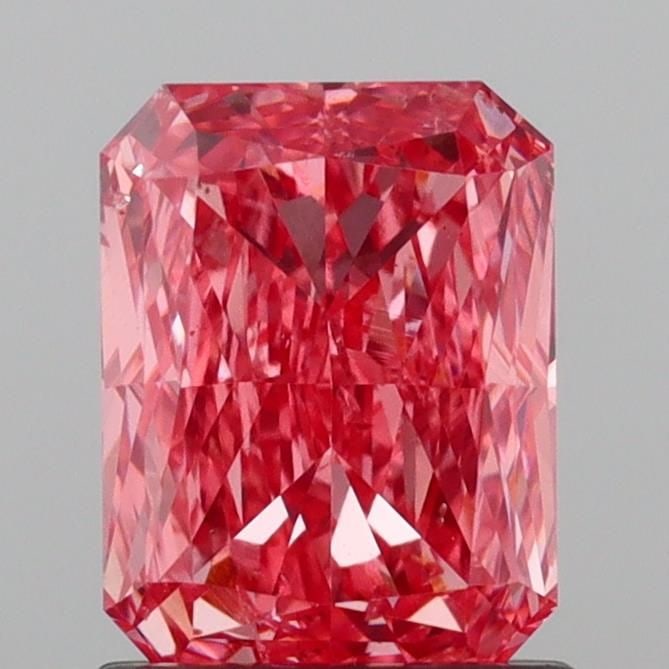 Loose Diamond - RADIANT 1.05ct Fancy Intense Orangey Pink SI1: Loose Diamond - RADIANT 1.05ct Fancy Intense Orangey Pink SI1 Source: This is a real non-mined Diamond that has been grown in a lab Shape: RADIANT Carats: 1.05 Color: Fancy Intense Orangey Pink Certif