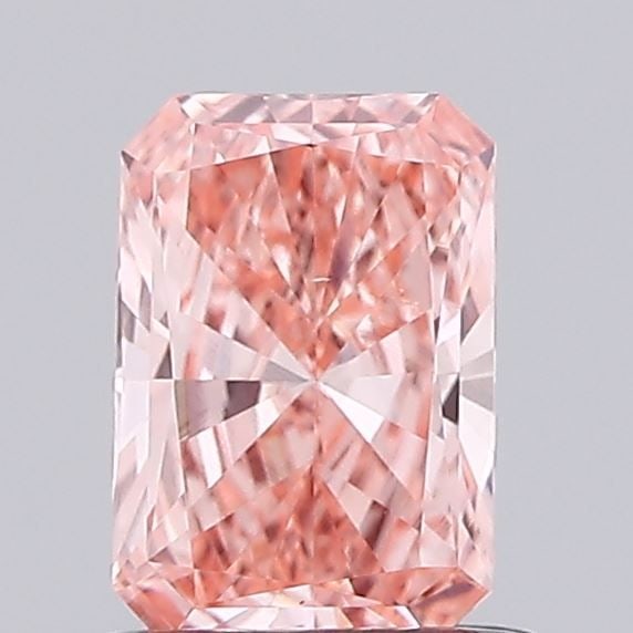 Loose Diamond - RADIANT 0.71ct Fancy Vivid Pink VS1: Loose Diamond - RADIANT 0.71ct Fancy Vivid Pink VS1 Source: This is a real non-mined Diamond that has been grown in a lab Shape: RADIANT Carats: 0.71 Color: Fancy Vivid Pink Certification: IGI Video:
