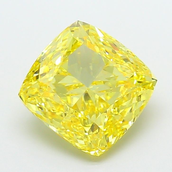 Loose Diamond - CUSHION MODIFIED 6.03ct Fancy Vivid Yellow VS2: Loose Diamond - CUSHION MODIFIED 6.03ct Fancy Vivid Yellow VS2 Source: This is a real non-mined Diamond that has been grown in a lab Shape: CUSHION MODIFIED Carats: 6.03 Color: Fancy Vivid Yellow Cert