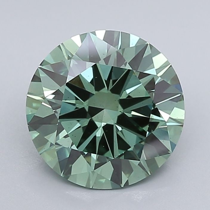 Loose Diamond - ROUND 3.09ct Fancy Vivid Green VS2: Loose Diamond - ROUND 3.09ct Fancy Vivid Green VS2 Source: This is a real non-mined Diamond that has been grown in a lab Shape: ROUND Carats: 3.09 Color: Fancy Vivid Green Certification: IGI Video: