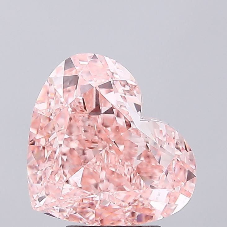 Loose Diamond - HEART 5.03ct Fancy Intense Pink VS1: Loose Diamond - HEART 5.03ct Fancy Intense Pink VS1 Source: This is a real non-mined Diamond that has been grown in a lab Shape: HEART Carats: 5.03 Color: Fancy Intense Pink Certification: IGI Video: