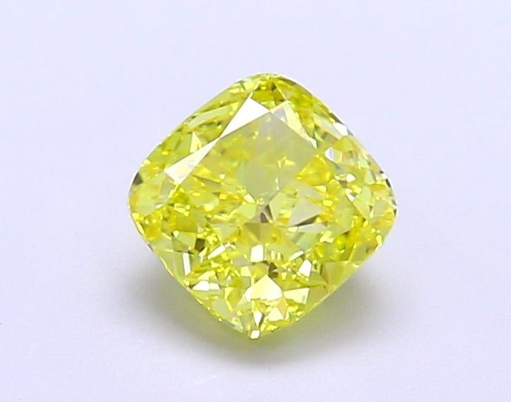 Loose Diamond - CUSHION MODIFIED 1.09ct Fancy Vivid Yellow IF: Loose Diamond - CUSHION MODIFIED 1.09ct Fancy Vivid Yellow IF Source: This is a real non-mined Diamond that has been grown in a lab Shape: CUSHION MODIFIED Carats: 1.09 Color: Fancy Vivid Yellow Certi