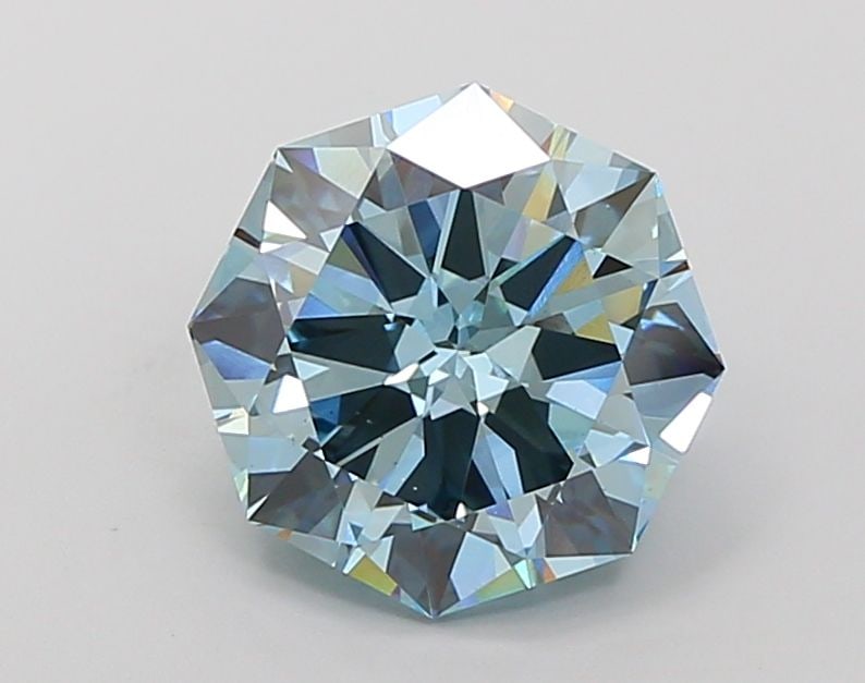 Loose Diamond - OCTAGONAL 5.15ct Fancy Vivid Blue VS1: Loose Diamond - OCTAGONAL 5.15ct Fancy Vivid Blue VS1 Source: This is a real non-mined Diamond that has been grown in a lab Shape: OCTAGONAL Carats: 5.15 Color: Fancy Vivid Blue Certification: NONE Vi