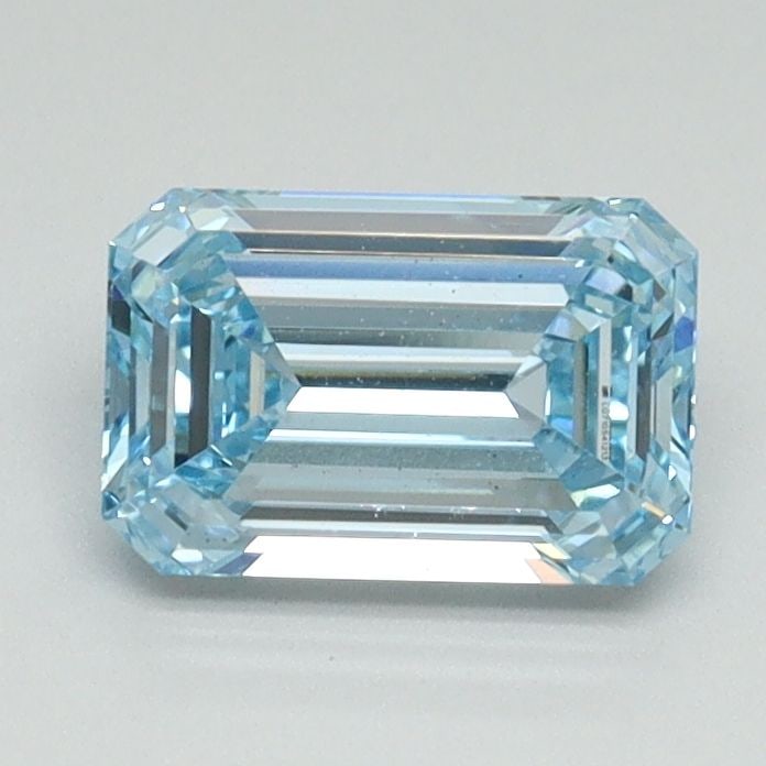 Loose Diamond - EMERALD 1.02ct Fancy Intense Blue VS1: Loose Diamond - EMERALD 1.02ct Fancy Intense Blue VS1 Source: This is a real non-mined Diamond that has been grown in a lab Shape: EMERALD Carats: 1.02 Color: Fancy Intense Blue Certification: IGI Vid