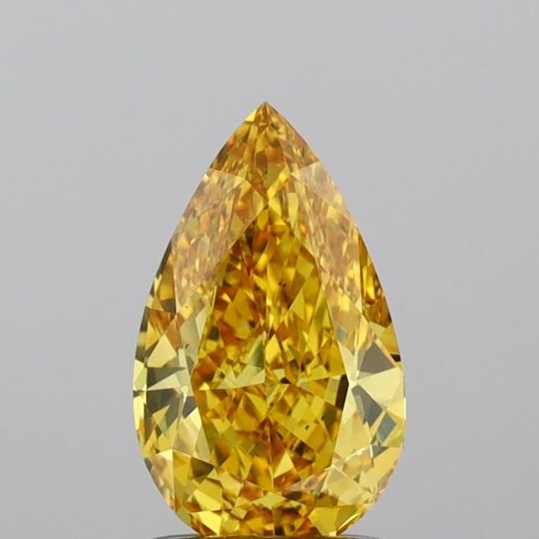 Loose Diamond - PEAR 1.16ct Fancy Vivid Yellow VS2: Loose Diamond - PEAR 1.16ct Fancy Vivid Yellow VS2 Source: This is a real non-mined Diamond that has been grown in a lab Shape: PEAR Carats: 1.16 Color: Fancy Vivid Yellow Certification: IGI Video: