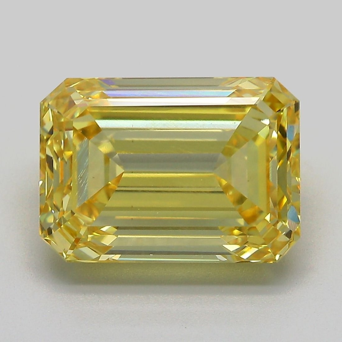 Loose Diamond - EMERALD 6.14ct Fancy Intense Yellow VS2: Loose Diamond - EMERALD 6.14ct Fancy Intense Yellow VS2 Source: This is a real non-mined Diamond that has been grown in a lab Shape: EMERALD Carats: 6.14 Color: Fancy Intense Yellow Certification: