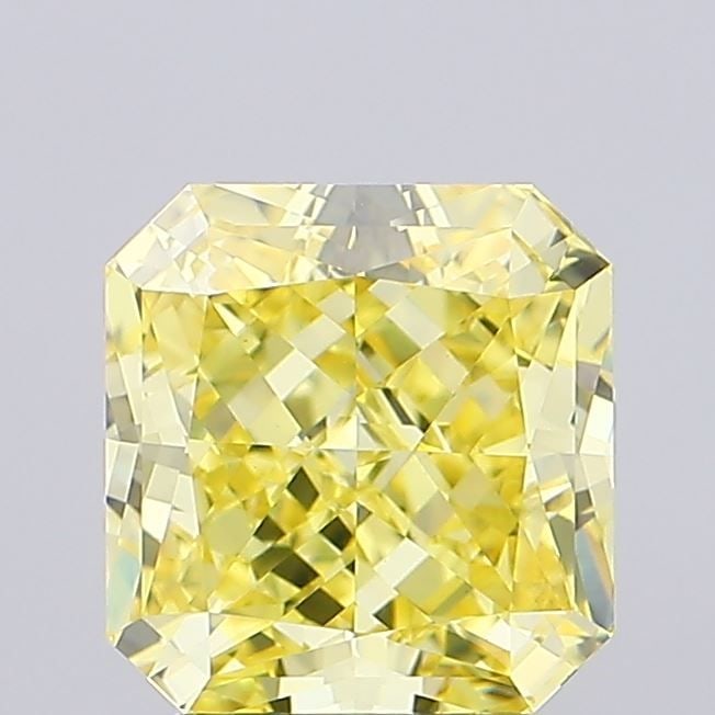 Loose Diamond - SQUARE RADIANT 3.01ct Fancy Vivid Yellow VVS2: Loose Diamond - SQUARE RADIANT 3.01ct Fancy Vivid Yellow VVS2 Source: This is a real non-mined Diamond that has been grown in a lab Shape: SQUARE RADIANT Carats: 3.01 Color: Fancy Vivid Yellow Certifi