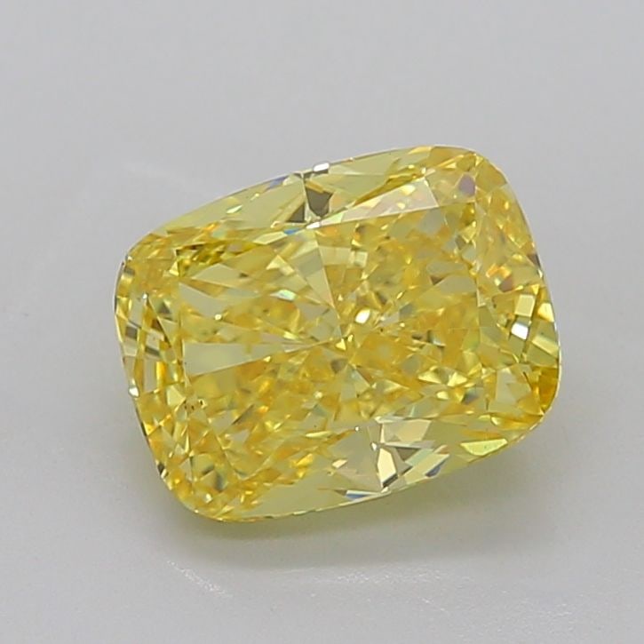 Loose Diamond - CUSHION MODIFIED 4.26ct Fancy Vivid Yellow VS2: Loose Diamond - CUSHION MODIFIED 4.26ct Fancy Vivid Yellow VS2 Source: This is a real non-mined Diamond that has been grown in a lab Shape: CUSHION MODIFIED Carats: 4.26 Color: Fancy Vivid Yellow Cert