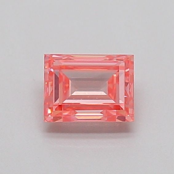 Loose Diamond - BAGUETTE 0.51ct Fancy Vivid Pink VS1: Loose Diamond - BAGUETTE 0.51ct Fancy Vivid Pink VS1 Source: This is a real non-mined Diamond that has been grown in a lab Shape: BAGUETTE Carats: 0.51 Color: Fancy Vivid Pink Certification: IGI Video