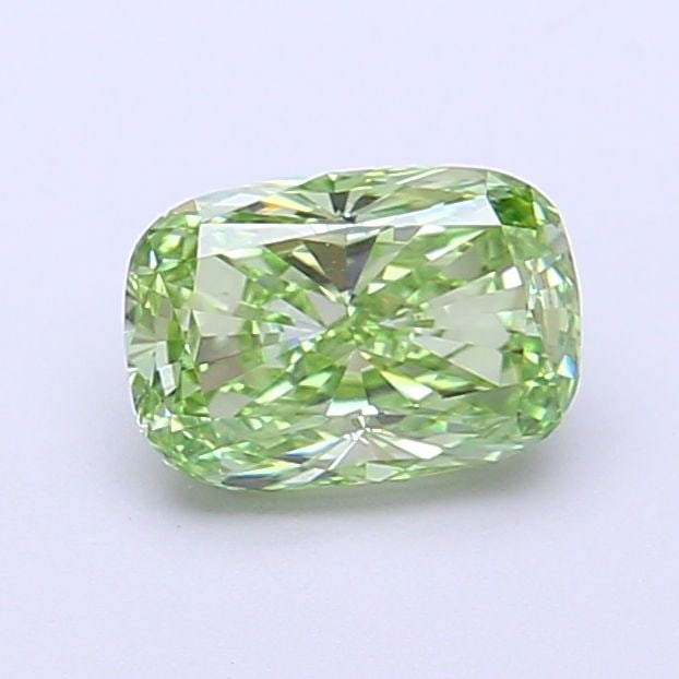 Loose Diamond - CUSHION MODIFIED 1.03ct Fancy Vivid Green VS1: Loose Diamond - CUSHION MODIFIED 1.03ct Fancy Vivid Green VS1 Source: This is a real non-mined Diamond that has been grown in a lab Shape: CUSHION MODIFIED Carats: 1.03 Color: Fancy Vivid Green Certif