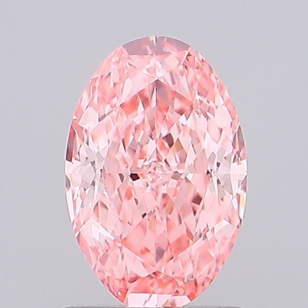 Loose Diamond - OVAL 1.08ct Fancy Vivid Pink VVS2: Loose Diamond - OVAL 1.08ct Fancy Vivid Pink VVS2 Source: This is a real non-mined Diamond that has been grown in a lab Shape: OVAL Carats: 1.08 Color: Fancy Vivid Pink Certification: IGI Video: