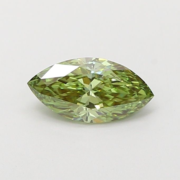 Loose Diamond - MARQUISE 0.67ct Fancy Vivid Green VVS2: Loose Diamond - MARQUISE 0.67ct Fancy Vivid Green VVS2 Source: This is a real non-mined Diamond that has been grown in a lab Shape: MARQUISE Carats: 0.67 Color: Fancy Vivid Green Certification: IGI Vi