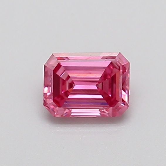 Loose Diamond - EMERALD 0.37ct Fancy Vivid Pink VVS2: Loose Diamond - EMERALD 0.37ct Fancy Vivid Pink VVS2 Source: This is a real non-mined Diamond that has been grown in a lab Shape: EMERALD Carats: 0.37 Color: Fancy Vivid Pink Certification: IGI Video: