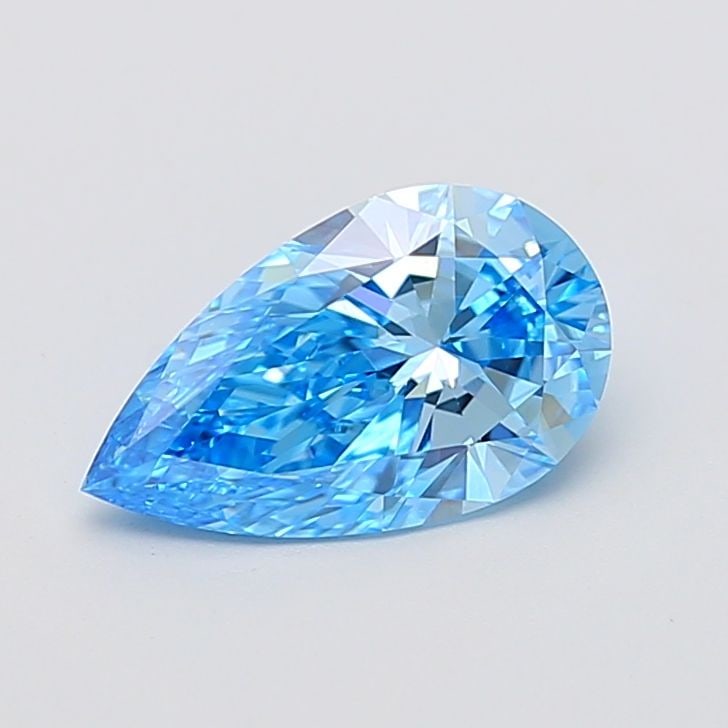 Loose Diamond - PEAR 2.02ct Fancy Vivid Blue VS1: Loose Diamond - PEAR 2.02ct Fancy Vivid Blue VS1 Source: This is a real non-mined Diamond that has been grown in a lab Shape: PEAR Carats: 2.02 Color: Fancy Vivid Blue Certification: IGI Video: