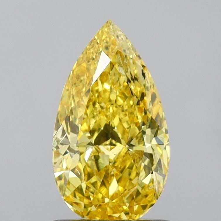 Loose Diamond - PEAR 1.1ct Fancy Vivid Yellow SI1: Loose Diamond - PEAR 1.1ct Fancy Vivid Yellow SI1 Source: This is a real non-mined Diamond that has been grown in a lab Shape: PEAR Carats: 1.1 Color: Fancy Vivid Yellow Certification: IGI Video:
