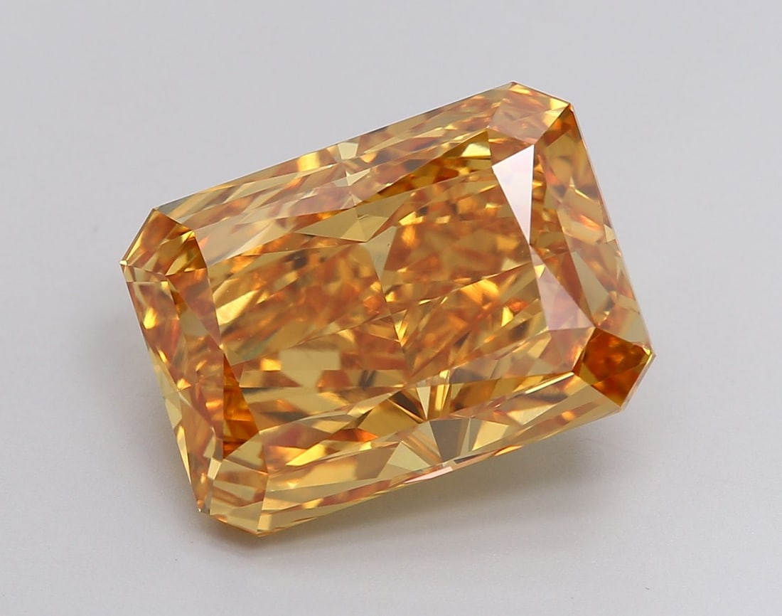 Loose Diamond - RADIANT 10.12ct Fancy Vivid Yellow VVS2: Loose Diamond - RADIANT 10.12ct Fancy Vivid Yellow VVS2 Source: This is a real non-mined Diamond that has been grown in a lab Shape: RADIANT Carats: 10.12 Color: Fancy Vivid Yellow Certification: IGI 