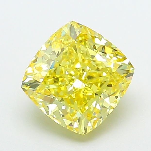 Loose Diamond - CUSHION MODIFIED 4.01ct Fancy Vivid Yellow VS1: Loose Diamond - CUSHION MODIFIED 4.01ct Fancy Vivid Yellow VS1 Source: This is a real non-mined Diamond that has been grown in a lab Shape: CUSHION MODIFIED Carats: 4.01 Color: Fancy Vivid Yellow Cert