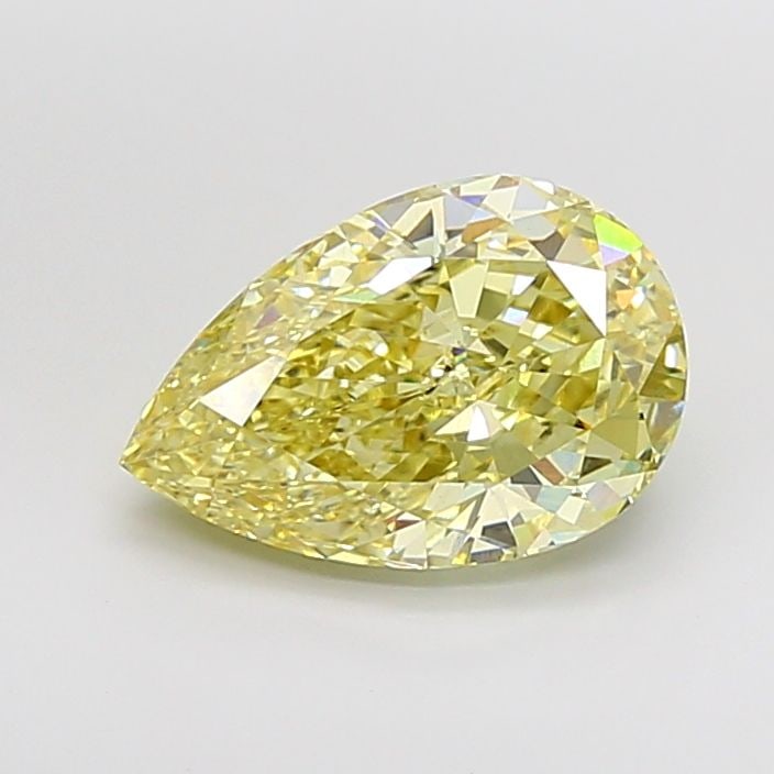 Loose Diamond - PEAR 5.1ct Fancy Intense Yellow VS1: Loose Diamond - PEAR 5.1ct Fancy Intense Yellow VS1 Source: This is a real non-mined Diamond that has been grown in a lab Shape: PEAR Carats: 5.1 Color: Fancy Intense Yellow Certification: IGI Video: