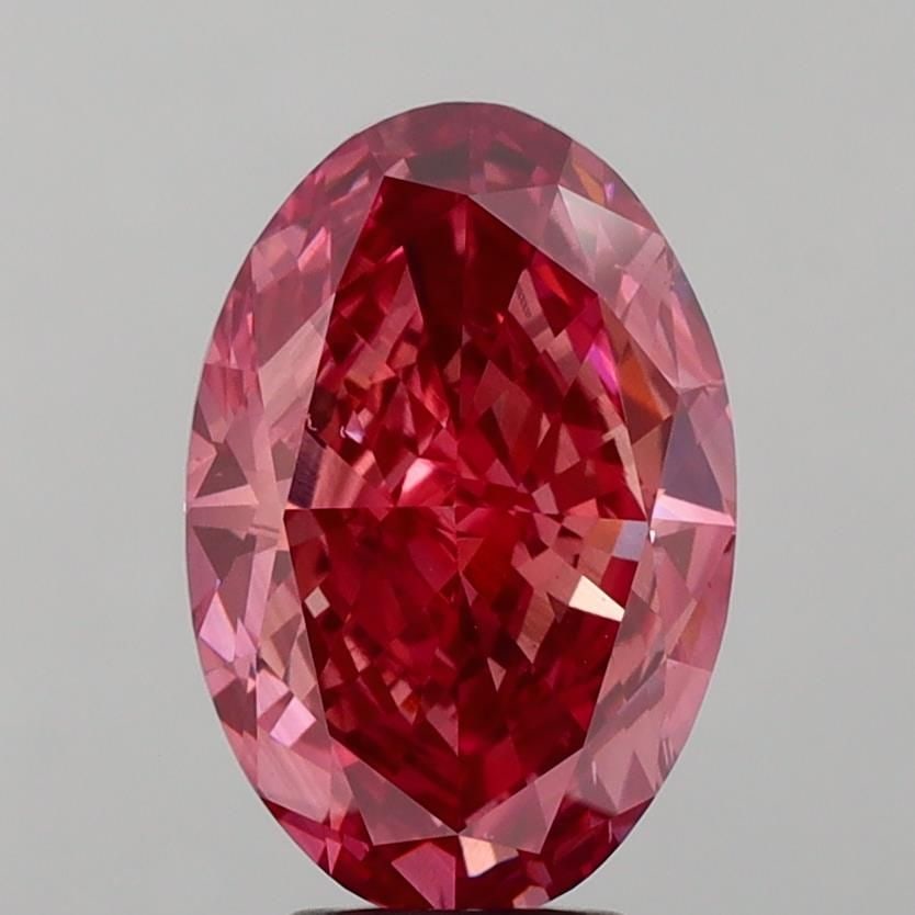 Loose Diamond - OVAL 6.04ct Fancy Vivid Pink VS1: Loose Diamond - OVAL 6.04ct Fancy Vivid Pink VS1 Source: This is a real non-mined Diamond that has been grown in a lab Shape: OVAL Carats: 6.04 Color: Fancy Vivid Pink Certification: IGI Video: