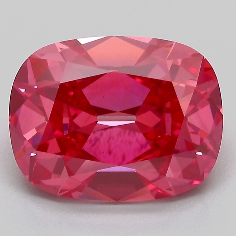 Loose Diamond - CUSHION BRILLIANT 4.07ct Fancy Vivid Pink VS1: Loose Diamond - CUSHION BRILLIANT 4.07ct Fancy Vivid Pink VS1 Source: This is a real non-mined Diamond that has been grown in a lab Shape: CUSHION BRILLIANT Carats: 4.07 Color: Fancy Vivid Pink Certif