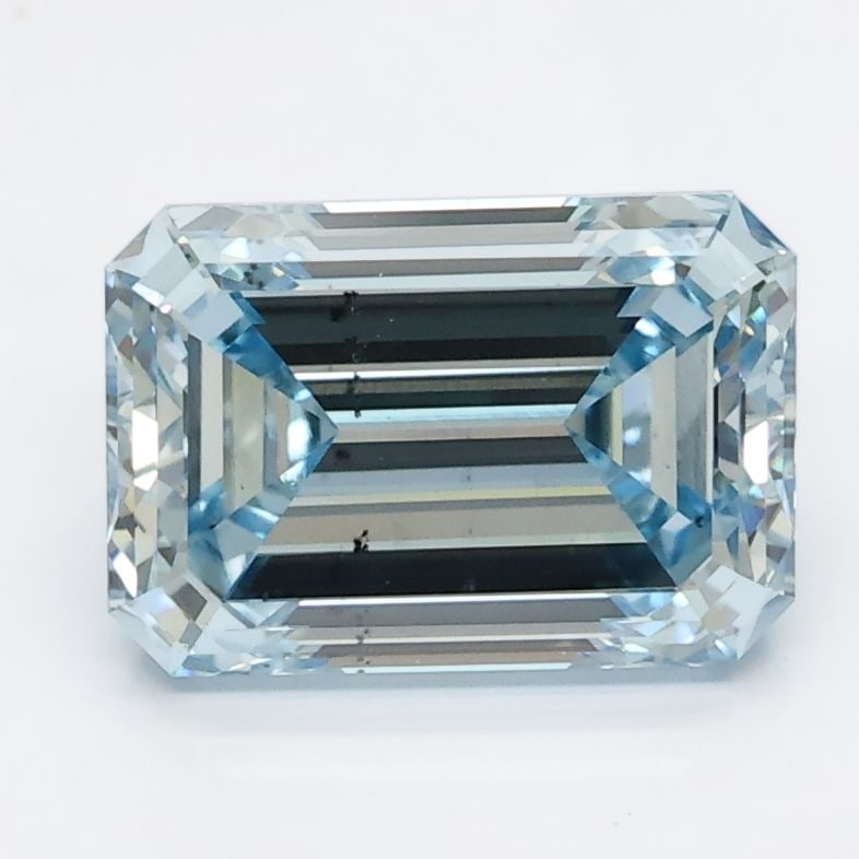 Loose Diamond - EMERALD 2.16ct Blue SI2: Loose Diamond - EMERALD 2.16ct Blue SI2 Source: This is a real non-mined Diamond that has been grown in a lab Shape: EMERALD Carats: 2.16 Color: Blue Certification: NONE Video: