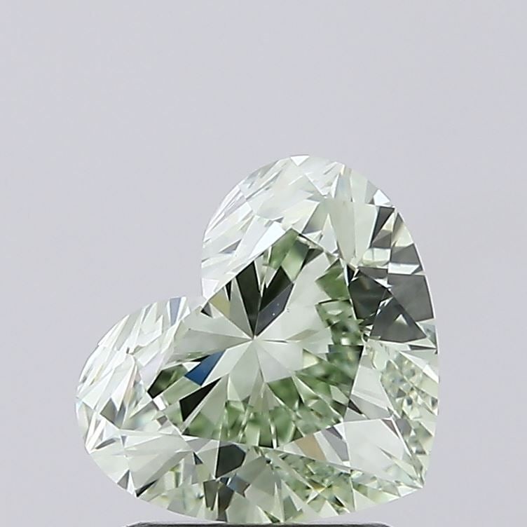 Loose Diamond - HEART 1.5ct Fancy Yellowish Green VS1: Loose Diamond - HEART 1.5ct Fancy Yellowish Green VS1 Source: This is a real non-mined Diamond that has been grown in a lab Shape: HEART Carats: 1.5 Color: Fancy Yellowish Green Certification: IGI Vid