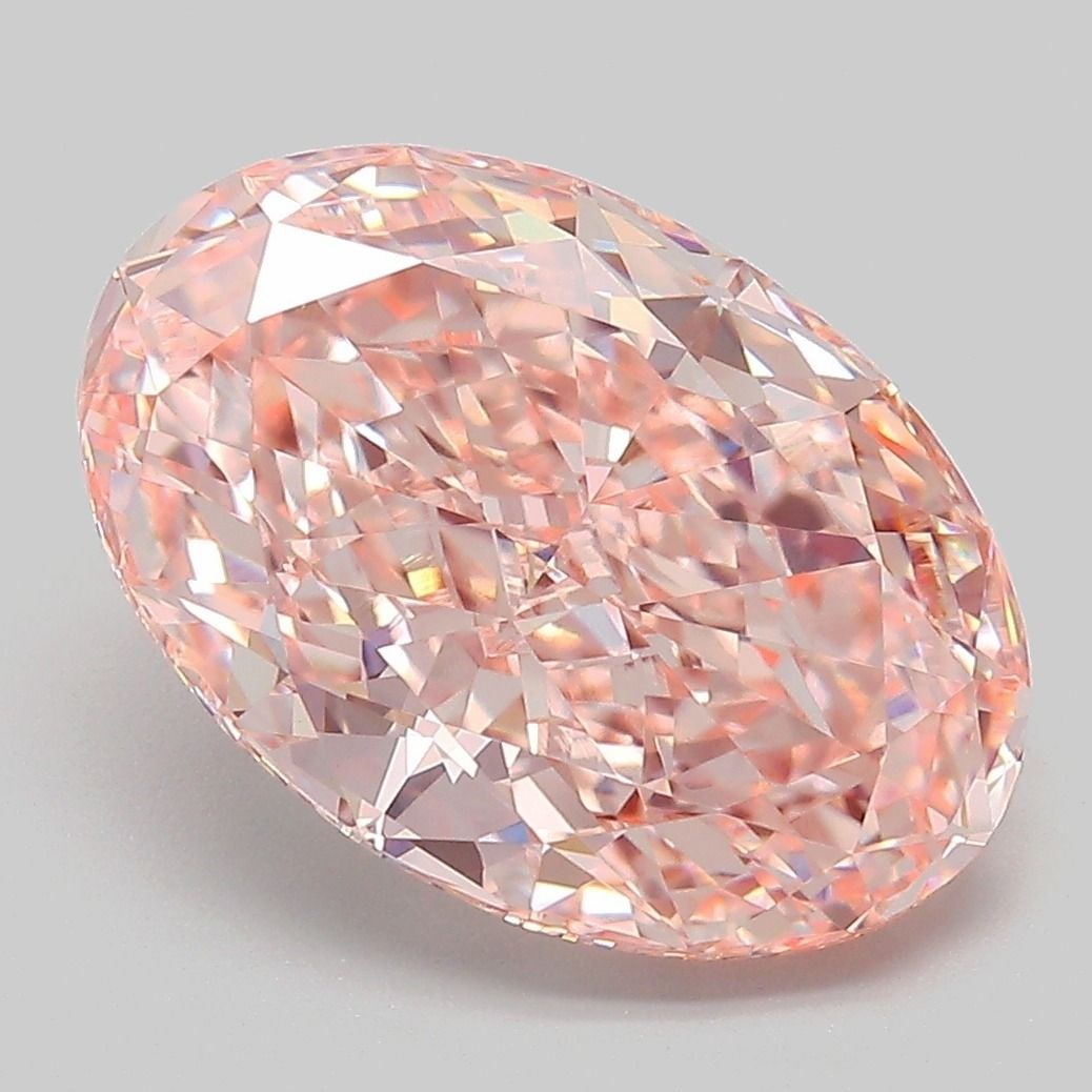 Loose Diamond - OVAL 5.56ct Fancy Intense Pink VVS2: Loose Diamond - OVAL 5.56ct Fancy Intense Pink VVS2 Source: This is a real non-mined Diamond that has been grown in a lab Shape: OVAL Carats: 5.56 Color: Fancy Intense Pink Certification: IGI Video:
