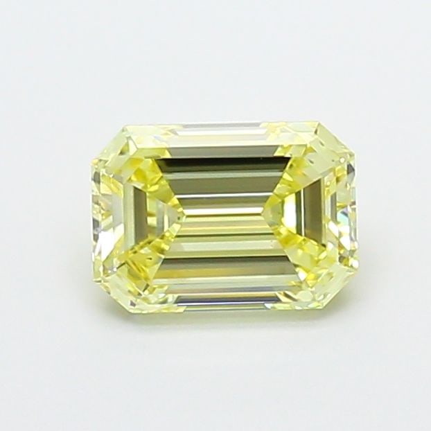 Loose Diamond - EMERALD 1.53ct Fancy Yellow VS1: Loose Diamond - EMERALD 1.53ct Fancy Yellow VS1 Source: This is a real non-mined Diamond that has been grown in a lab Shape: EMERALD Carats: 1.53 Color: Fancy Yellow Certification: IGI Video: