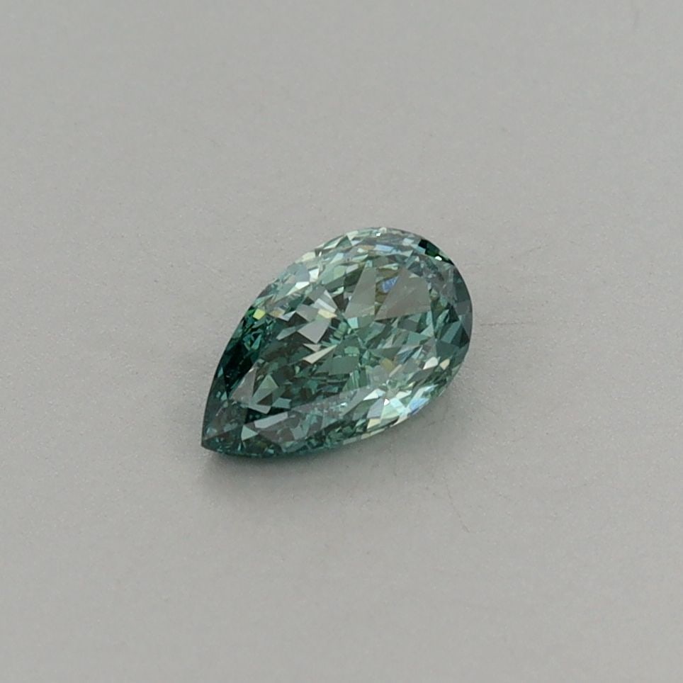 Loose Diamond - PEAR 0.42ct Fancy Vivid Green VS1: Loose Diamond - PEAR 0.42ct Fancy Vivid Green VS1 Source: This is a real non-mined Diamond that has been grown in a lab Shape: PEAR Carats: 0.42 Color: Fancy Vivid Green Certification: IGI Video: