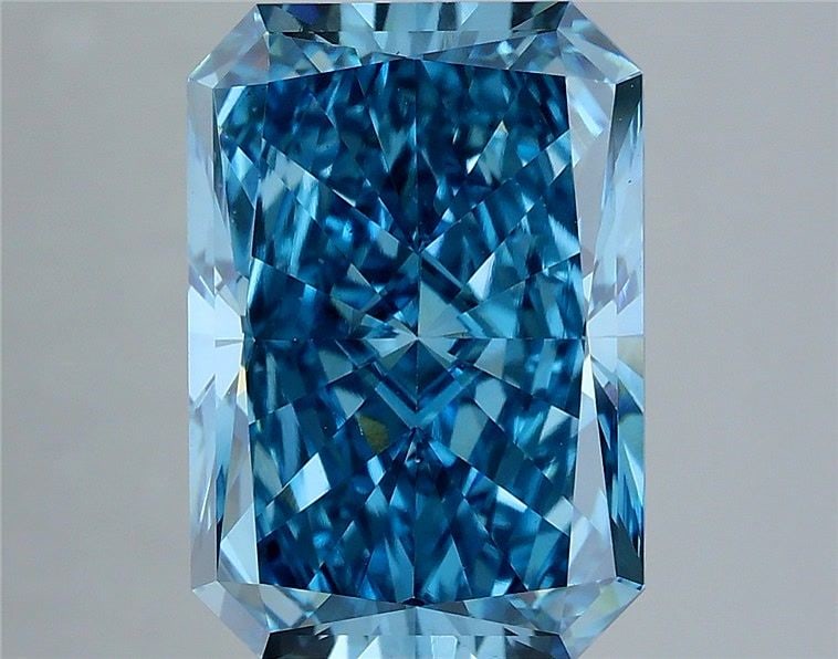 Loose Diamond - RADIANT 6.03ct Fancy Vivid Blue VS1: Loose Diamond - RADIANT 6.03ct Fancy Vivid Blue VS1 Source: This is a real non-mined Diamond that has been grown in a lab Shape: RADIANT Carats: 6.03 Color: Fancy Vivid Blue Certification: IGI Video: