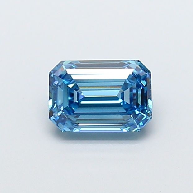 Loose Diamond - EMERALD 1.7ct Fancy Vivid Blue VS1: Loose Diamond - EMERALD 1.7ct Fancy Vivid Blue VS1 Source: This is a real non-mined Diamond that has been grown in a lab Shape: EMERALD Carats: 1.7 Color: Fancy Vivid Blue Certification: IGI Video: