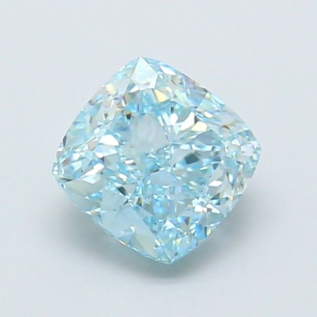 Loose Diamond - CUSHION MODIFIED 1.56ct Fancy Vivid Blue VVS1: Loose Diamond - CUSHION MODIFIED 1.56ct Fancy Vivid Blue VVS1 Source: This is a real non-mined Diamond that has been grown in a lab Shape: CUSHION MODIFIED Carats: 1.56 Color: Fancy Vivid Blue Certifi