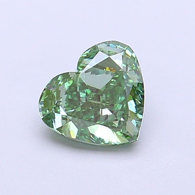 Loose Diamond - HEART 1.02ct Fancy Vivid Green VVS2: Loose Diamond - HEART 1.02ct Fancy Vivid Green VVS2 Source: This is a real non-mined Diamond that has been grown in a lab Shape: HEART Carats: 1.02 Color: Fancy Vivid Green Certification: IGI Video:
