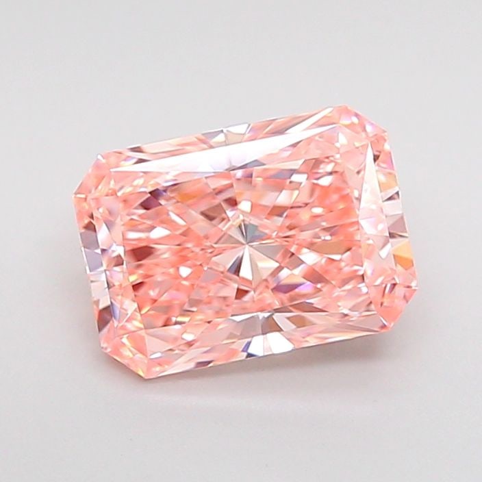 Loose Diamond - RADIANT 1.45ct Fancy Vivid Pink VVS2: Loose Diamond - RADIANT 1.45ct Fancy Vivid Pink VVS2 Source: This is a real non-mined Diamond that has been grown in a lab Shape: RADIANT Carats: 1.45 Color: Fancy Vivid Pink Certification: IGI Video: