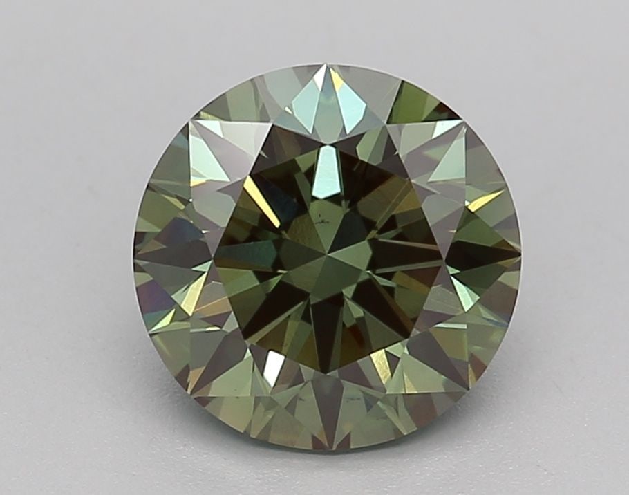 Loose Diamond - ROUND 2.35ct Fancy Green VS1: Loose Diamond - ROUND 2.35ct Fancy Green VS1 Source: This is a real non-mined Diamond that has been grown in a lab Shape: ROUND Carats: 2.35 Color: Fancy Green Certification: IGI Video: