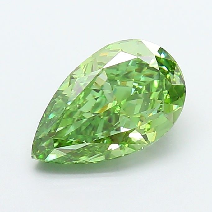 Loose Diamond - PEAR 2.01ct Fancy Vivid Green VS2: Loose Diamond - PEAR 2.01ct Fancy Vivid Green VS2 Source: This is a real non-mined Diamond that has been grown in a lab Shape: PEAR Carats: 2.01 Color: Fancy Vivid Green Certification: IGI Video: