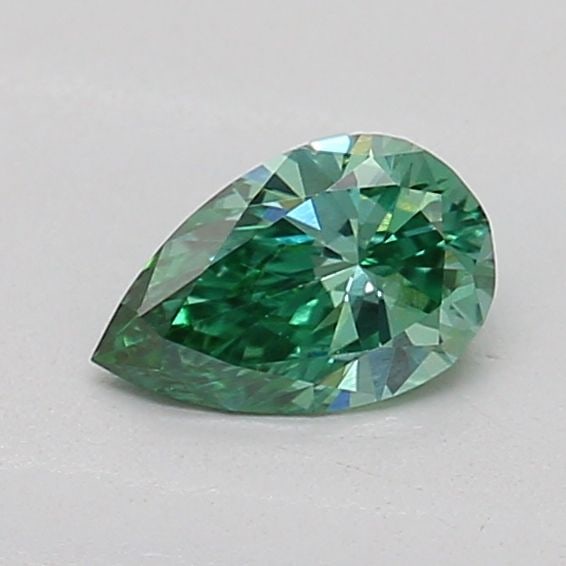 Loose Diamond - PEAR 0.26ct Fancy Vivid Green VS1: Loose Diamond - PEAR 0.26ct Fancy Vivid Green VS1 Source: This is a real non-mined Diamond that has been grown in a lab Shape: PEAR Carats: 0.26 Color: Fancy Vivid Green Certification: IGI Additional 