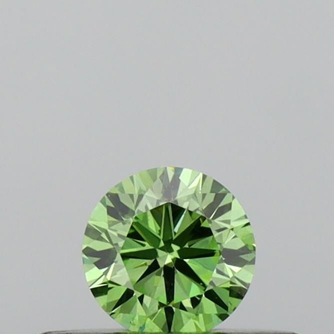 Loose Diamond - ROUND 0.2ct Fancy Vivid Green VS2: Loose Diamond - ROUND 0.2ct Fancy Vivid Green VS2 Source: This is a real non-mined Diamond that has been grown in a lab Shape: ROUND Carats: 0.2 Color: Fancy Vivid Green Certification: IGI Video: