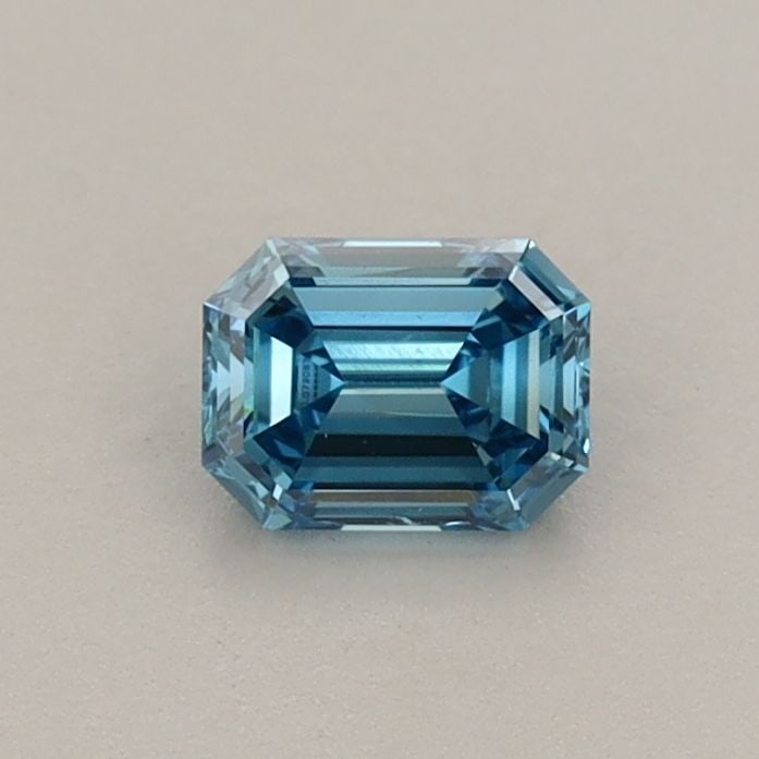 Loose Diamond - EMERALD 0.4ct Fancy Vivid Blue VS1: Loose Diamond - EMERALD 0.4ct Fancy Vivid Blue VS1 Source: This is a real non-mined Diamond that has been grown in a lab Shape: EMERALD Carats: 0.4 Color: Fancy Vivid Blue Certification: IGI Video: