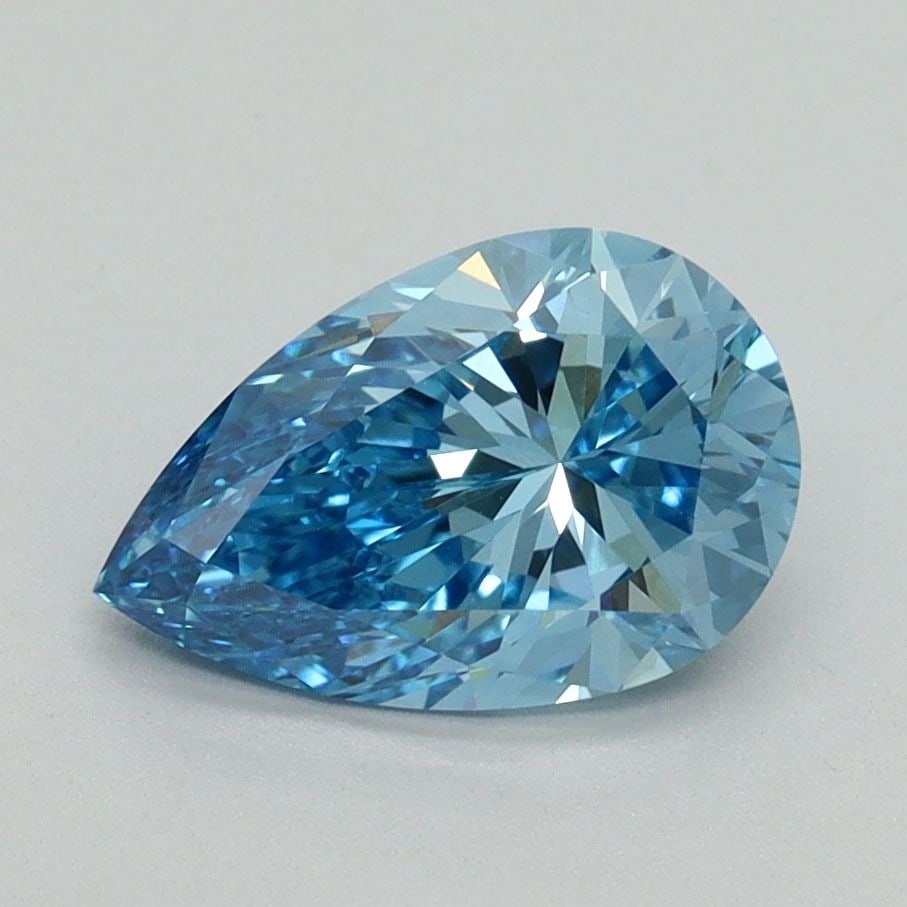 Loose Diamond - PEAR 1.52ct Fancy Vivid Blue VVS2: Loose Diamond - PEAR 1.52ct Fancy Vivid Blue VVS2 Source: This is a real non-mined Diamond that has been grown in a lab Shape: PEAR Carats: 1.52 Color: Fancy Vivid Blue Certification: IGI Video: