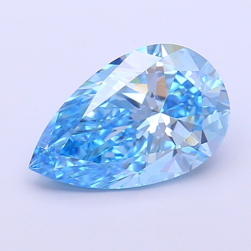 Loose Diamond - PEAR 3.07ct Fancy Vivid Blue VVS2: Loose Diamond - PEAR 3.07ct Fancy Vivid Blue VVS2 Source: This is a real non-mined Diamond that has been grown in a lab Shape: PEAR Carats: 3.07 Color: Fancy Vivid Blue Certification: IGI Video: