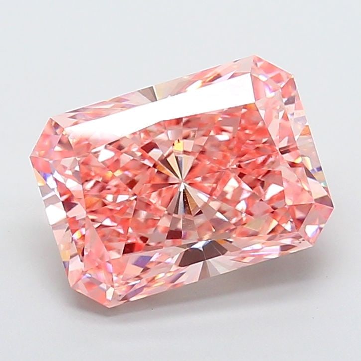 Loose Diamond - RADIANT 9.03ct Fancy Vivid Pink VS2: Loose Diamond - RADIANT 9.03ct Fancy Vivid Pink VS2 Source: This is a real non-mined Diamond that has been grown in a lab Shape: RADIANT Carats: 9.03 Color: Fancy Vivid Pink Certification: IGI Video:
