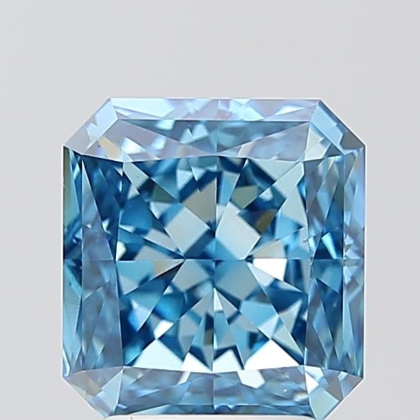 Loose Diamond - RADIANT 3.01ct Fancy Vivid Blue VS1: Loose Diamond - RADIANT 3.01ct Fancy Vivid Blue VS1 Source: This is a real non-mined Diamond that has been grown in a lab Shape: RADIANT Carats: 3.01 Color: Fancy Vivid Blue Certification: IGI Video: