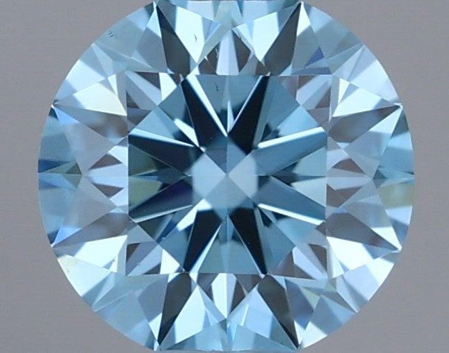 Ideal Loose Diamond - ROUND 0.49ct Fancy Vivid Blue VS2: Ideal Loose Diamond - ROUND 0.49ct Fancy Vivid Blue VS2 Source: This is a real non-mined Diamond that has been grown in a lab Shape: ROUND Carats: 0.49 Color: Fancy Vivid Blue Certification: IGI Video